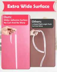 Loiion soft edge protector mounted on table corners adds gentle safety.