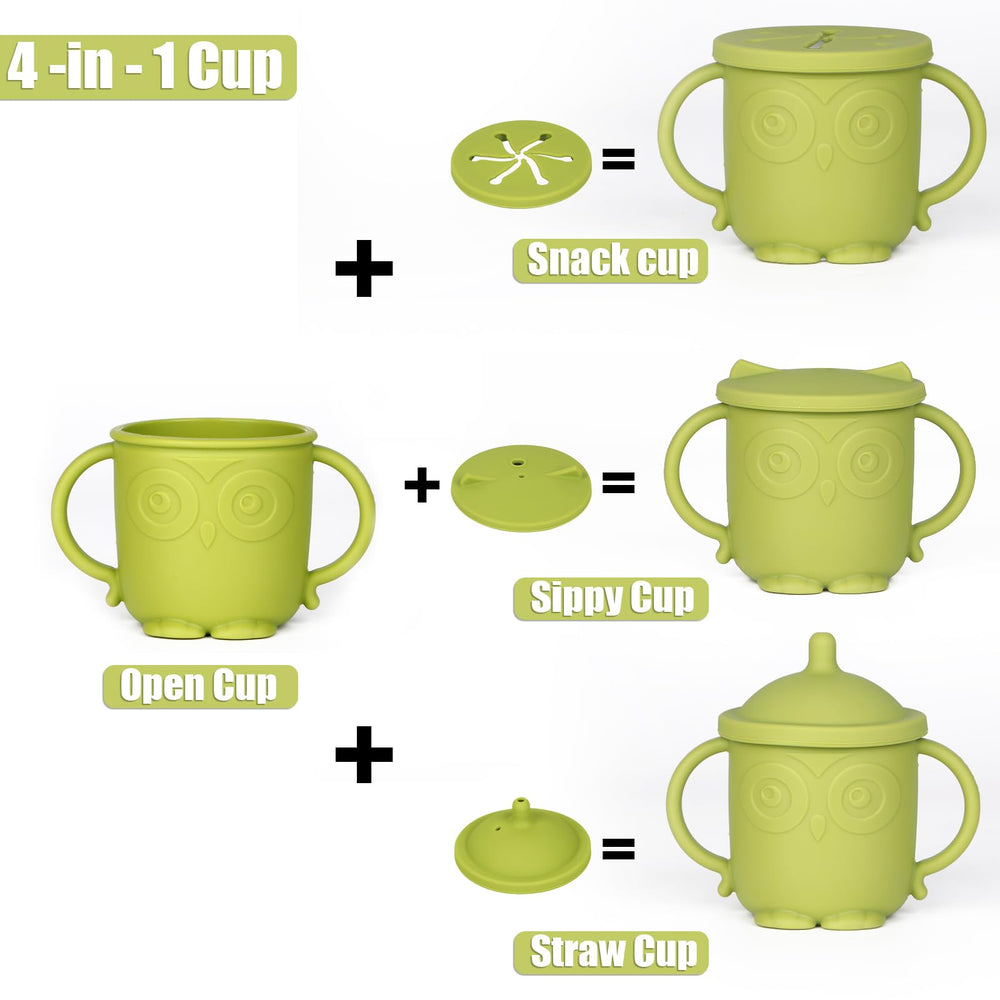 Lokeisna 4-in-1 cup snack lid to prevent spills during playtime.