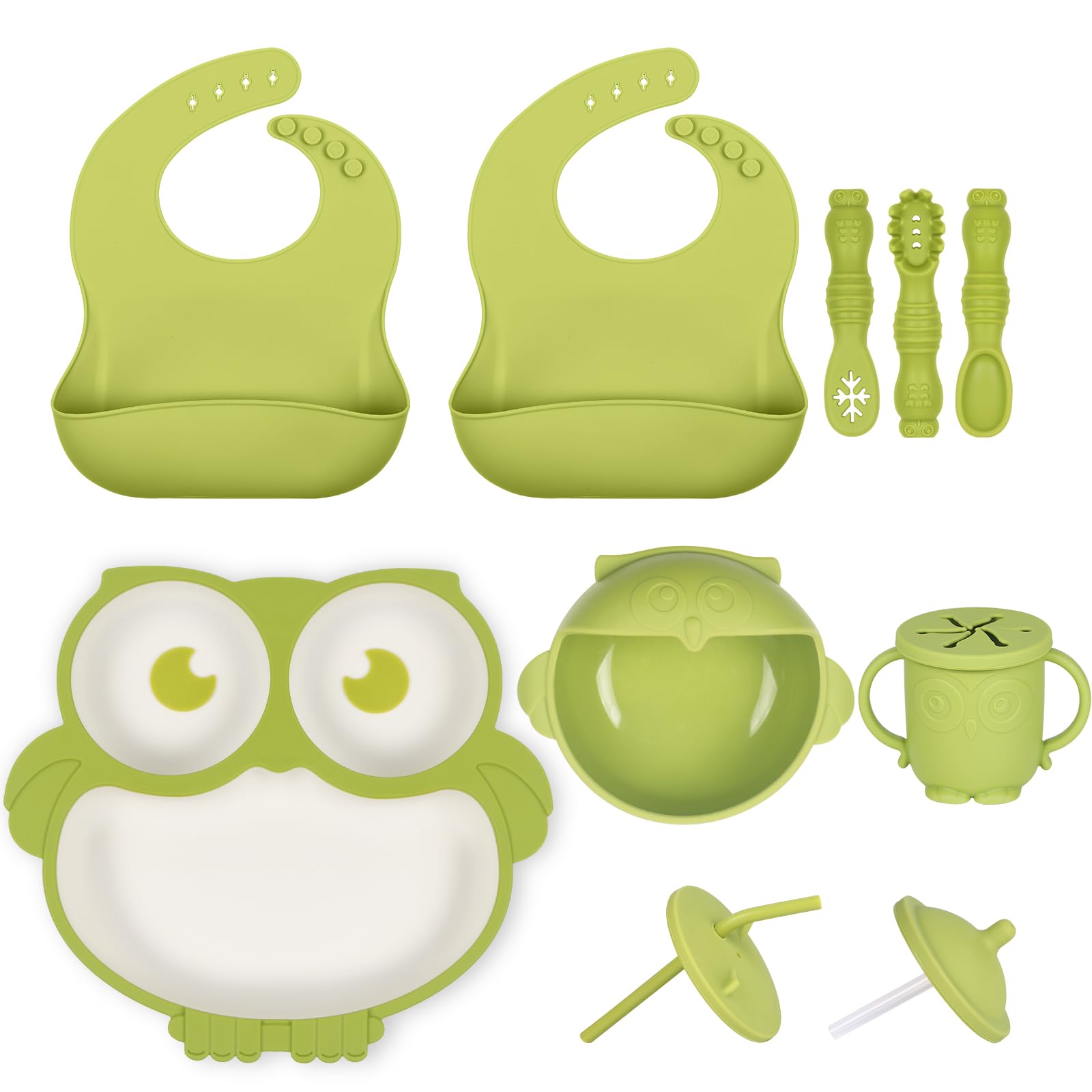 Lokeisna complete 13-piece feeding set ready for family meals.