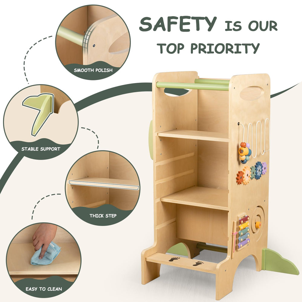 LOL-FUN sturdy wood construction delivers durability for daily use.