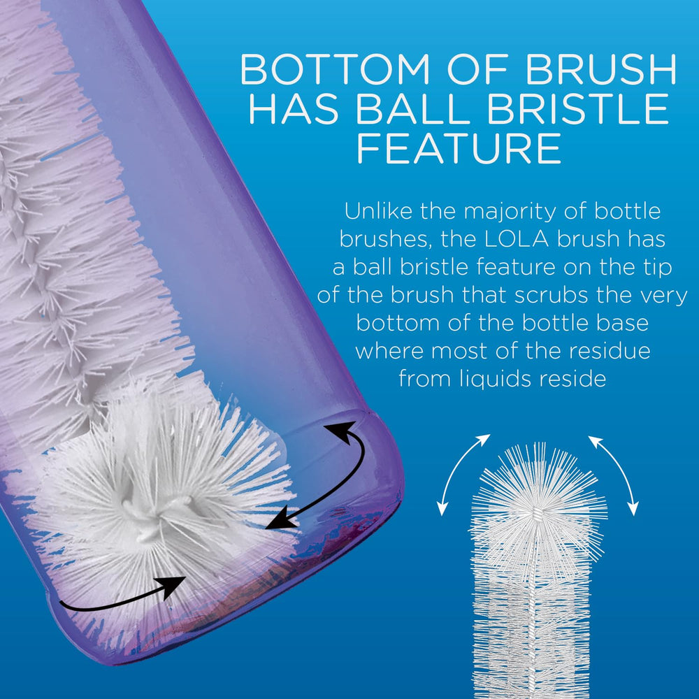 LOLA bottle brush cleaner durable poly bristles for lasting use