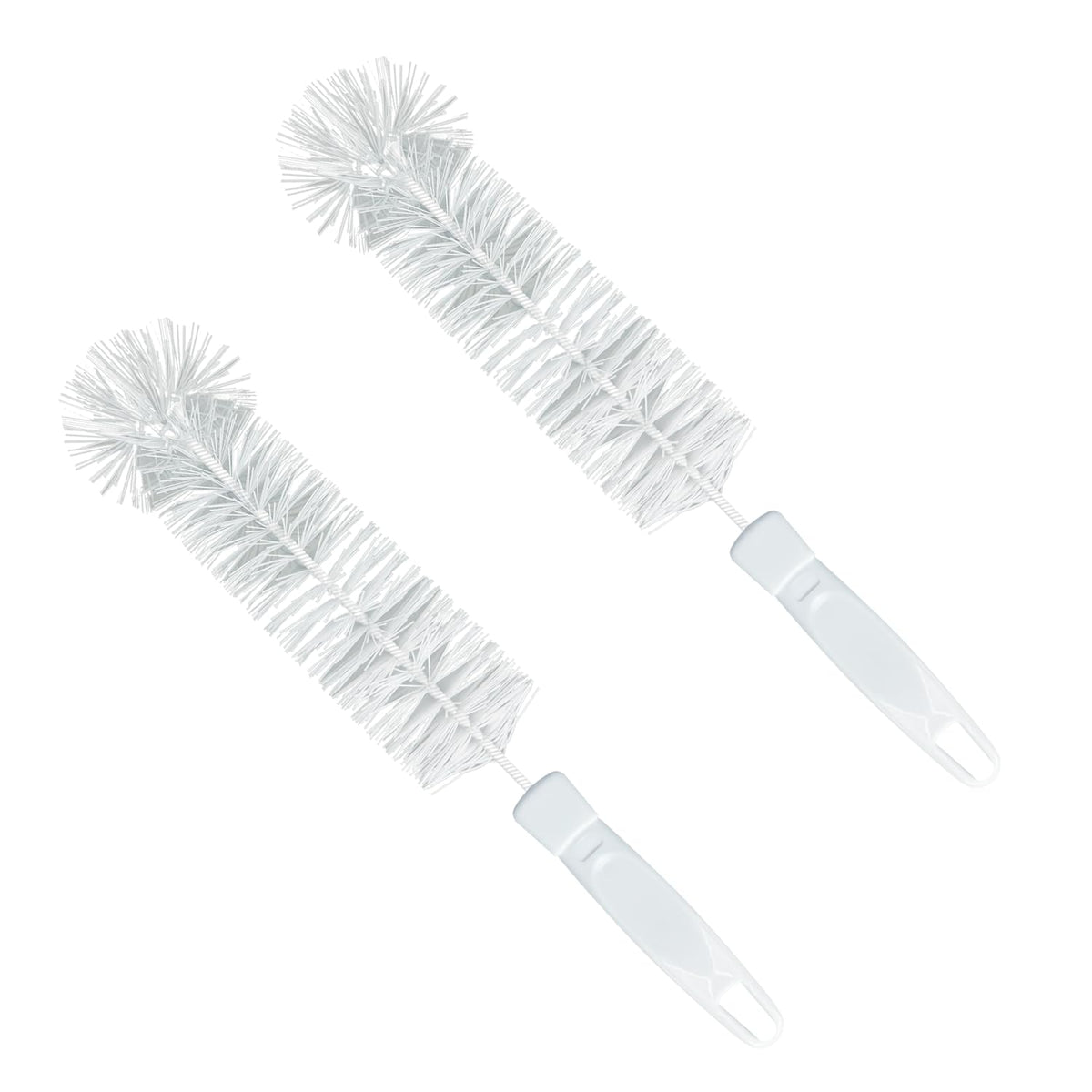 LOLA bottle brush cleaner long head reaches bottle bottom for thorough cleaning