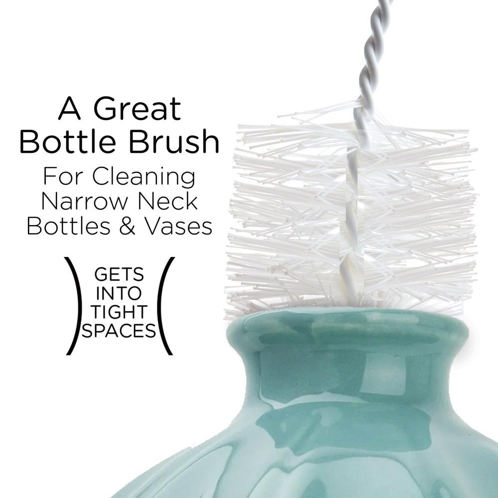 LOLA bottle brush cleaner ultra-slim design cleans narrow spaces safely