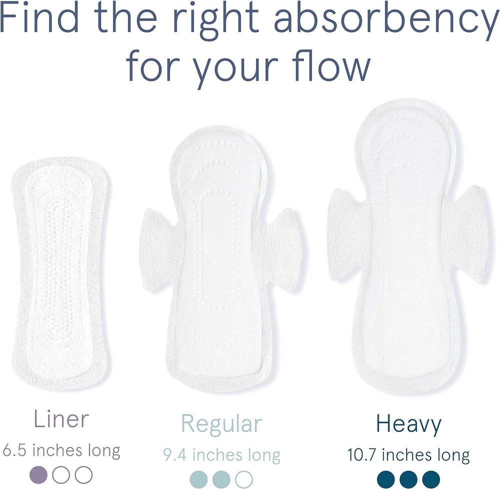 LOLA hourglass secure-fit pads stay in place during activity