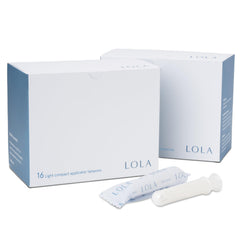 LOLA Light tampons with a compact applicator for smooth, discreet insertion.
