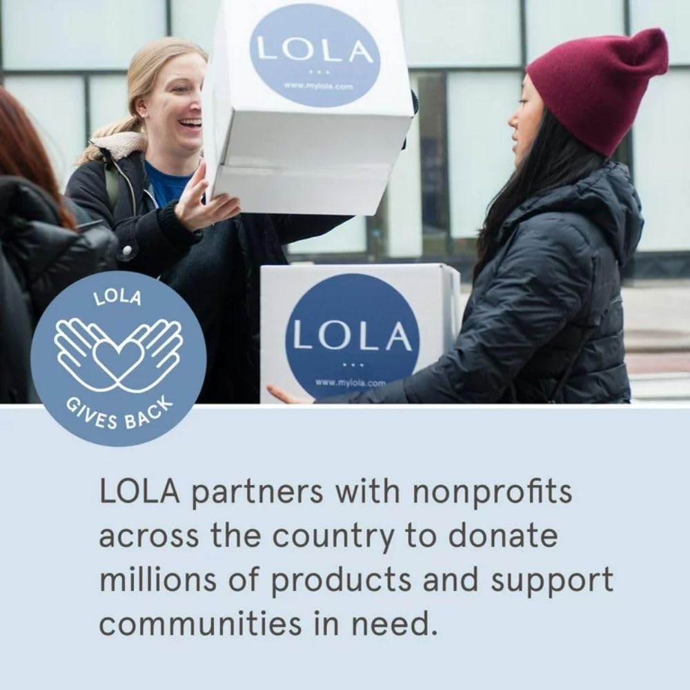 Lola organic cotton provides natural comfort and reliable absorption.