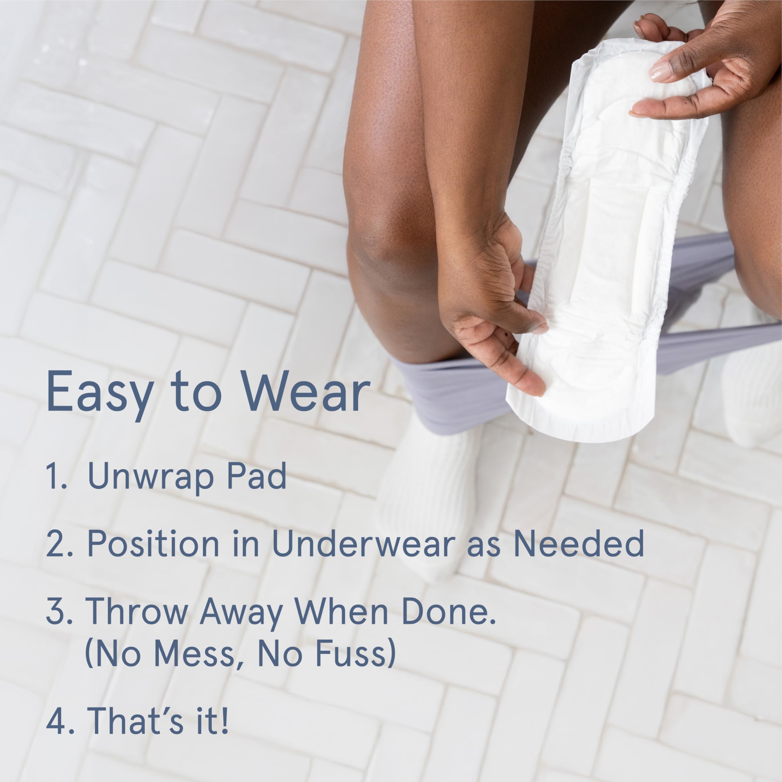 LOLA pad in a maternity bag, essential for postpartum essentials.