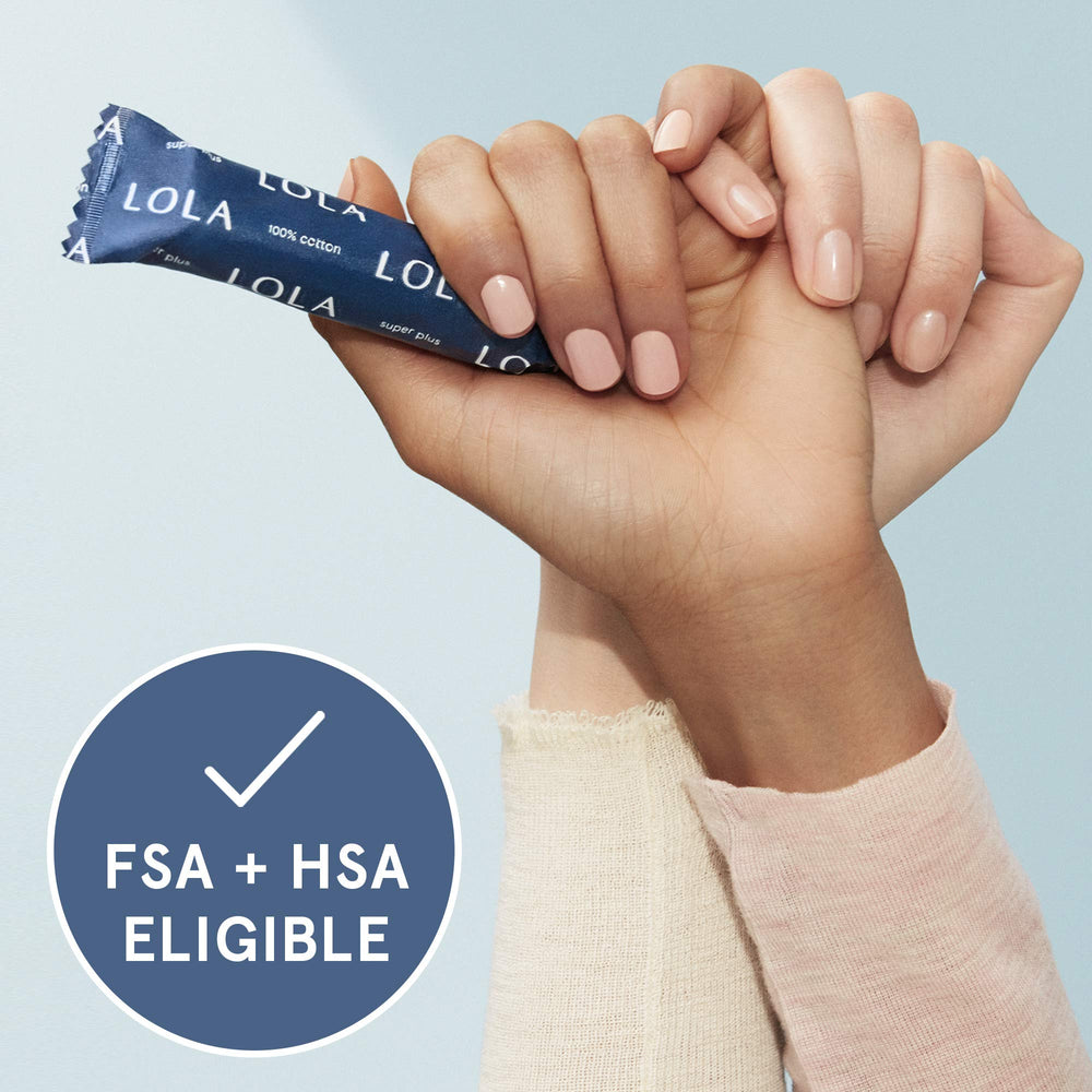 LOLA regular absorbency use-case image suggests reliable daily protection during light to moderate flow.