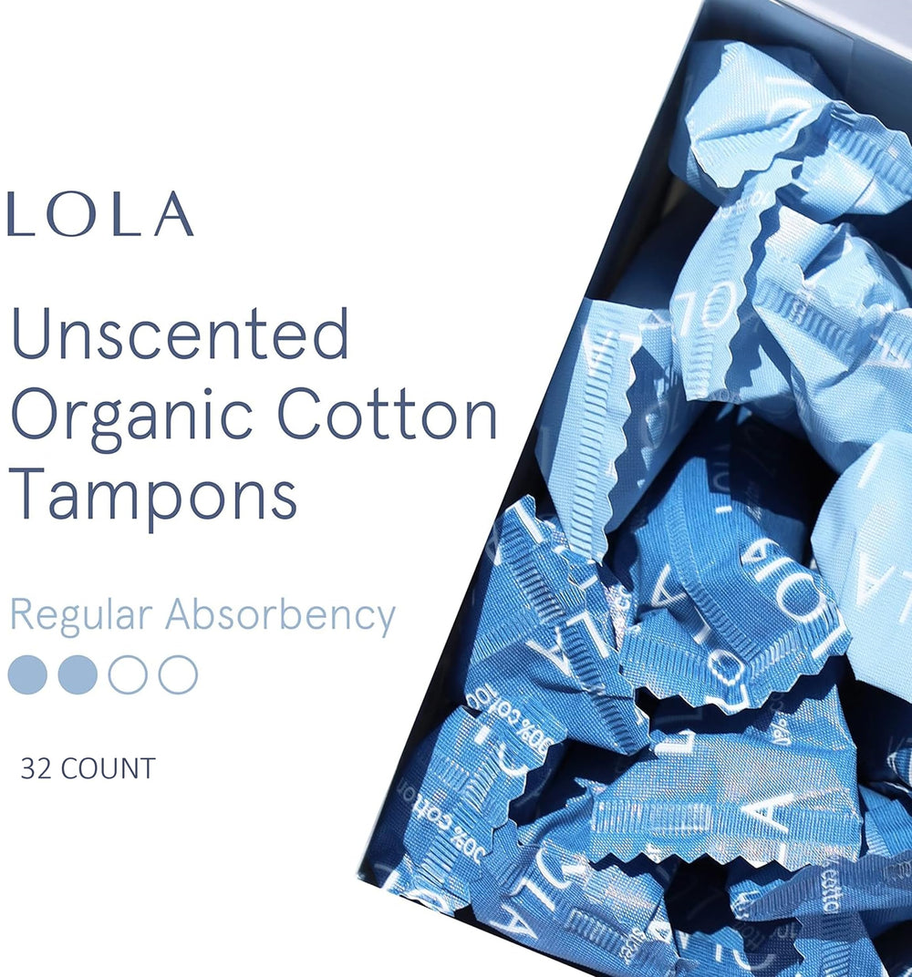 LOLA tampons with BPA-free applicator offer smooth, toxin-free insertion.