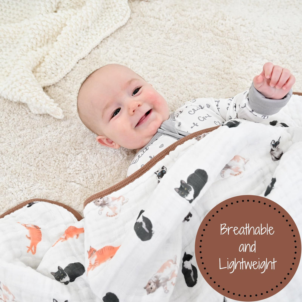 LollyBanks 47x47 baby blanket ideal for snuggles from infancy to toddlerhood.