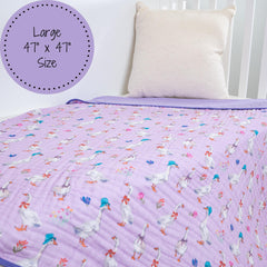 LollyBanks 47x47 muslin blanket ideal for cuddles, naps, travel