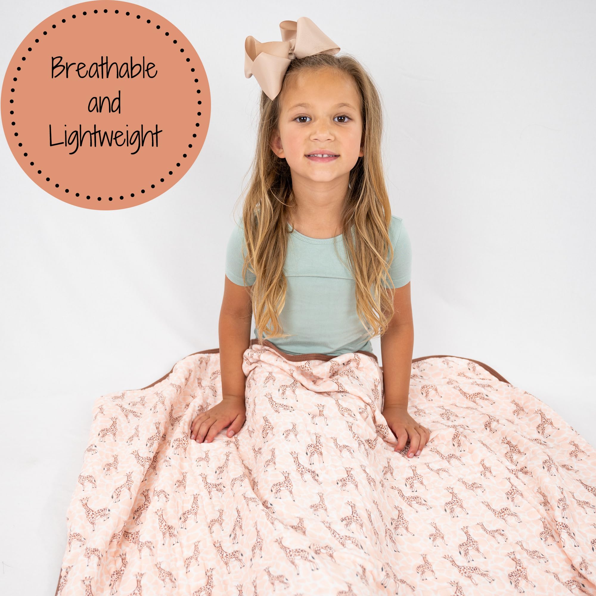 LollyBanks six-layer muslin blanket providing breathable warmth for daily cuddles.