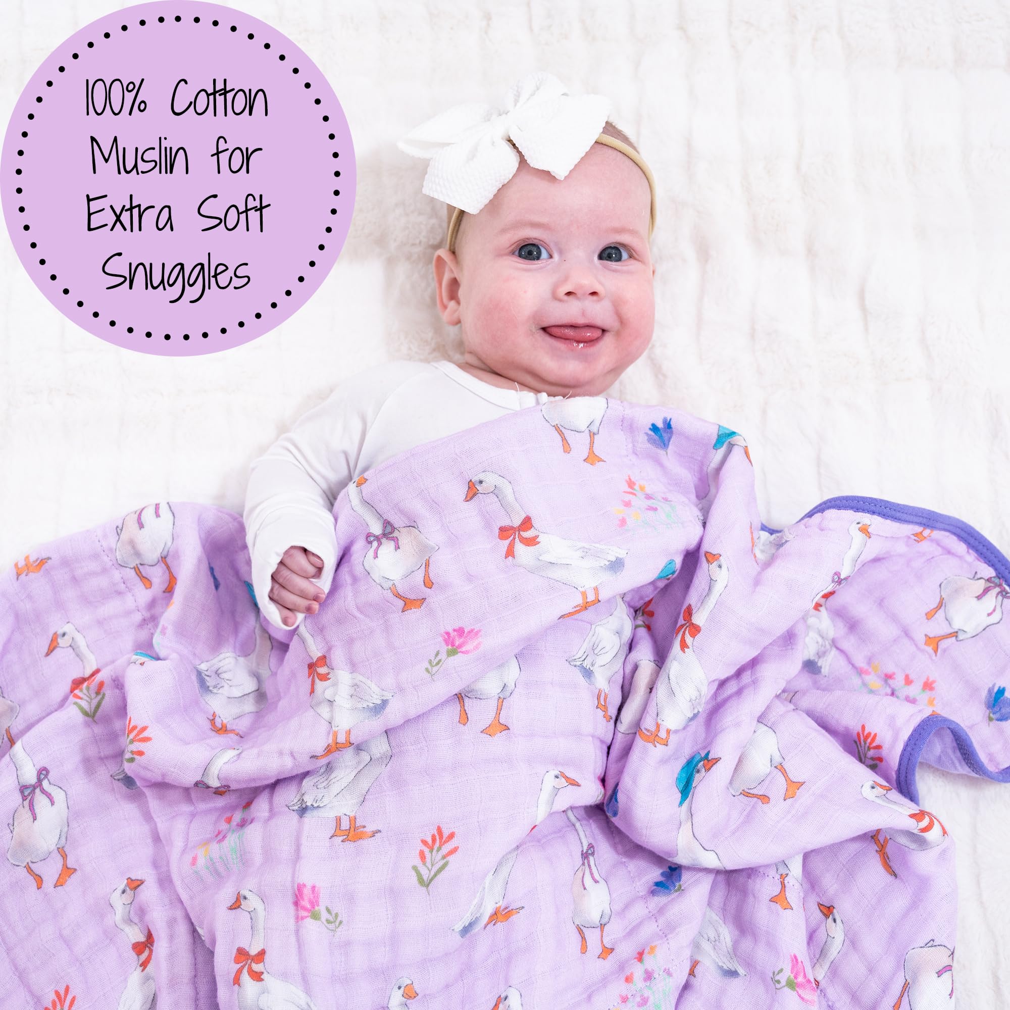 LollyBanks 6-layer warmth muslin blanket for newborn to toddler snuggles