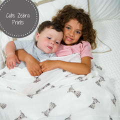 LollyBanks animal-print swaddle design for easy wrap and security.