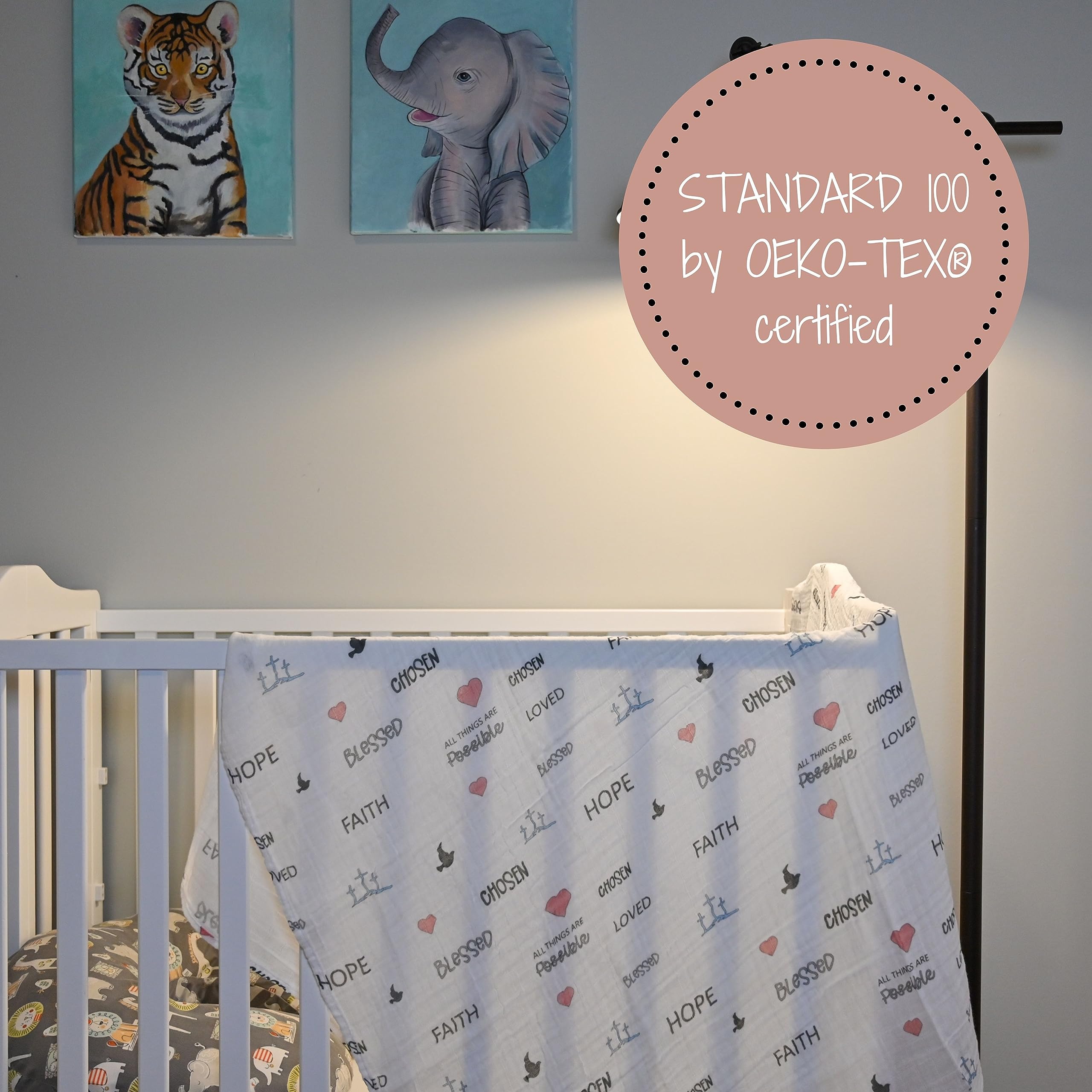 LollyBanks blanket in diaper bag for burps and snuggles