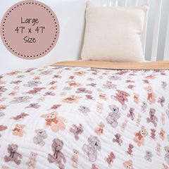 LollyBanks baby quilt in nursery setup for soft comfort.