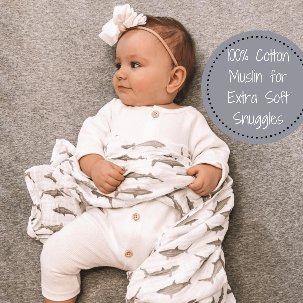 LollyBanks baby snuggle swaddle for burp and nursing use.