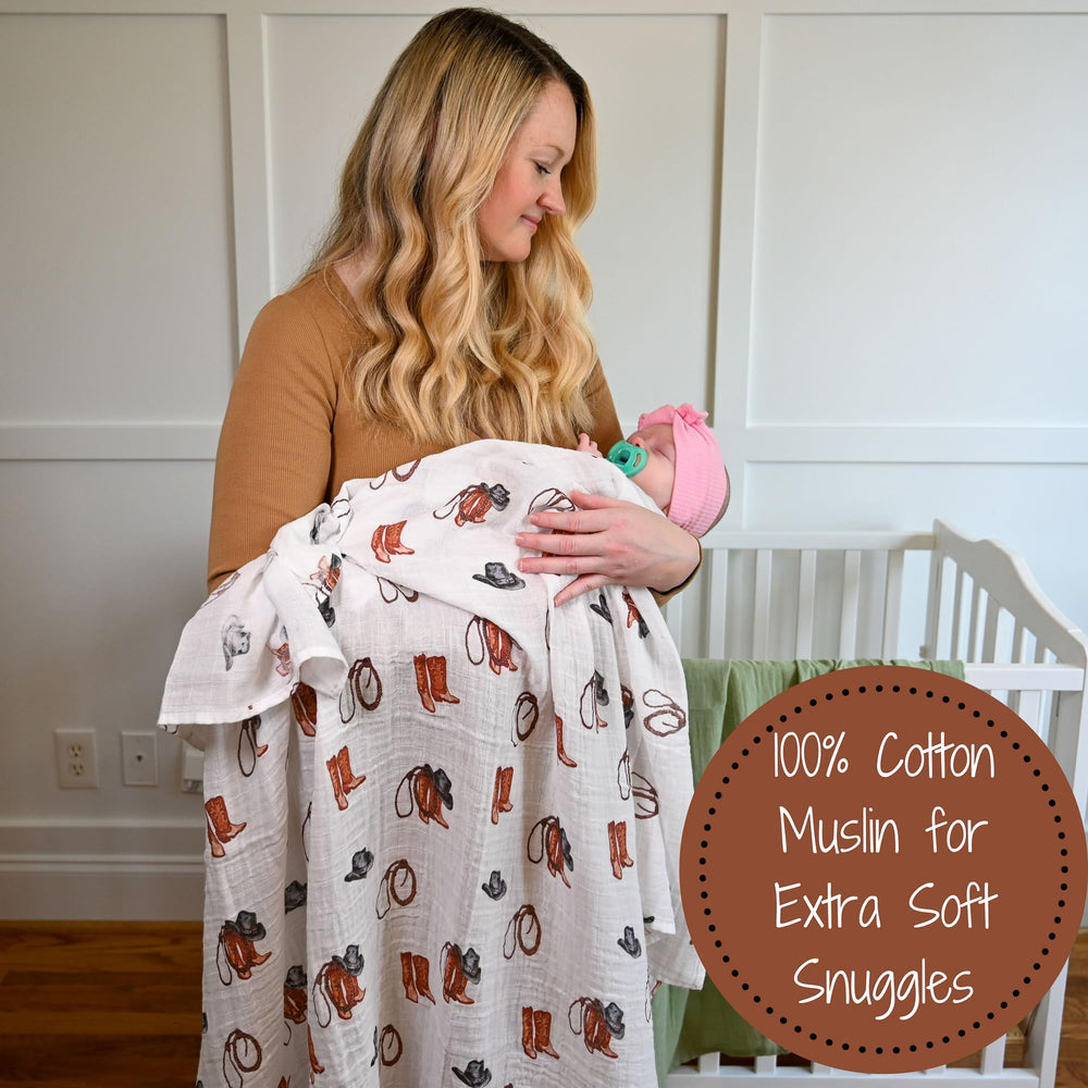 LollyBanks baby enjoying stroller ride with lightweight swaddle