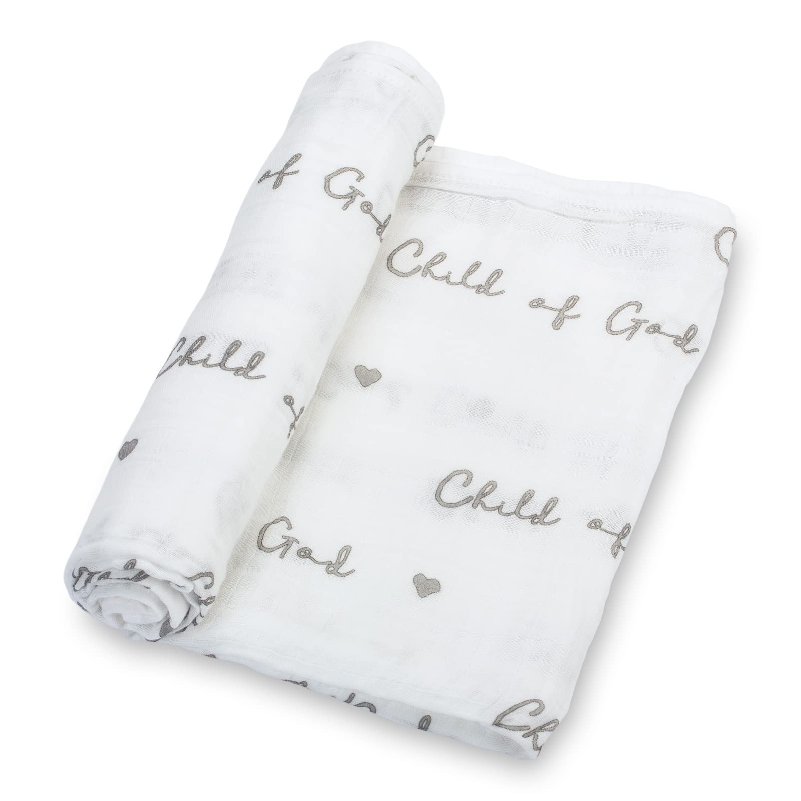 LollyBanks baby swaddle blanket showing soft cotton muslin texture for newborn comfort