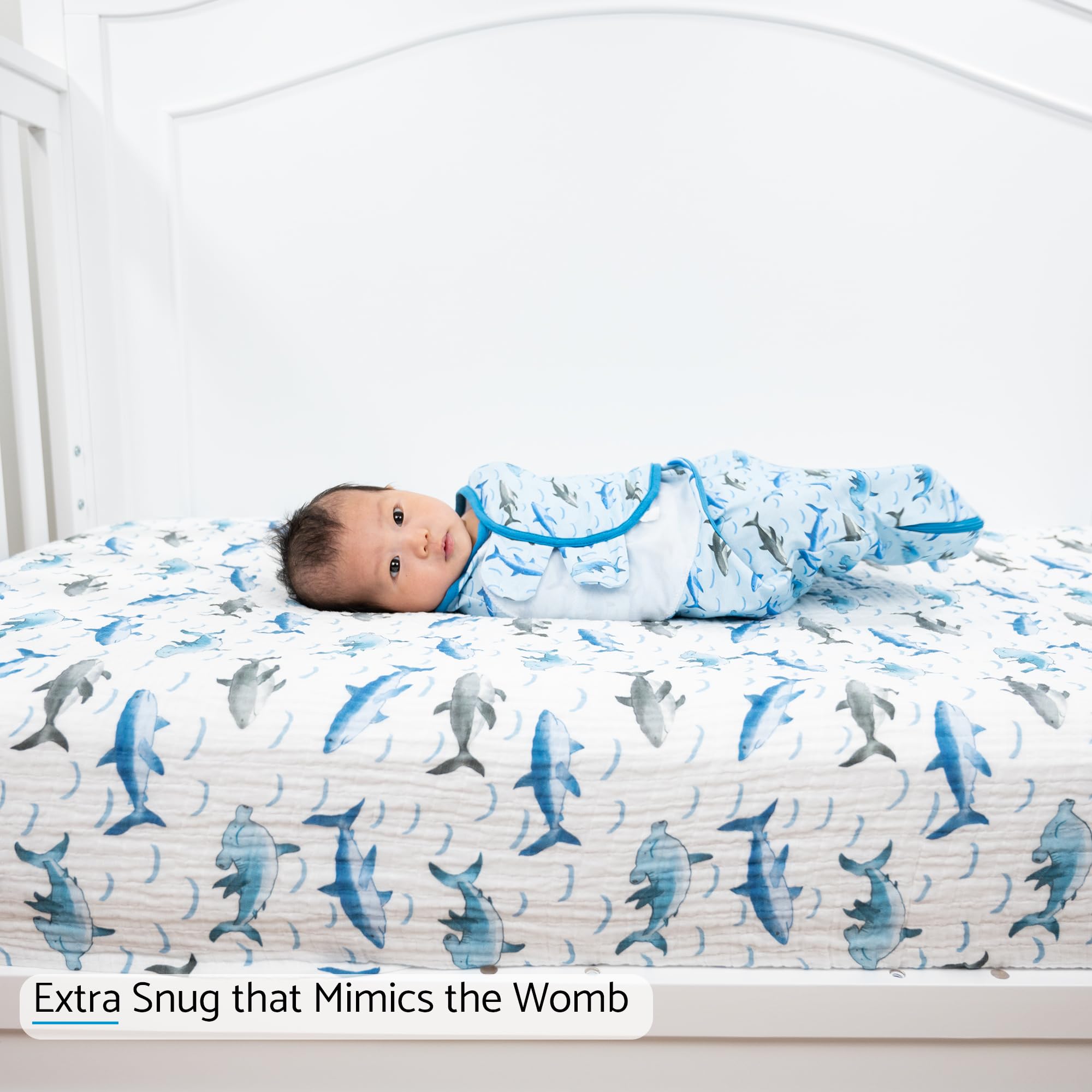 LollyBanks bottom zipper swaddle for quick diaper changes