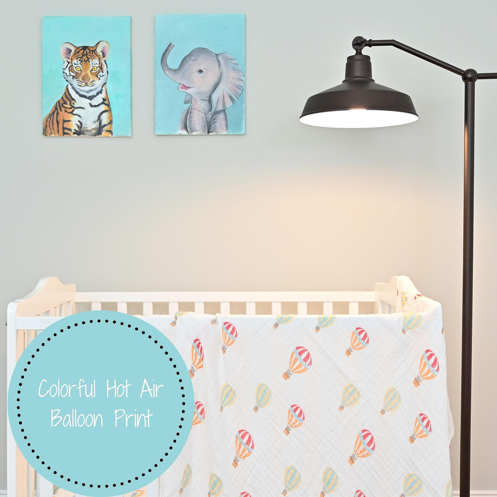 LollyBanks swaddle doubles as burp cloth and nursing cover
