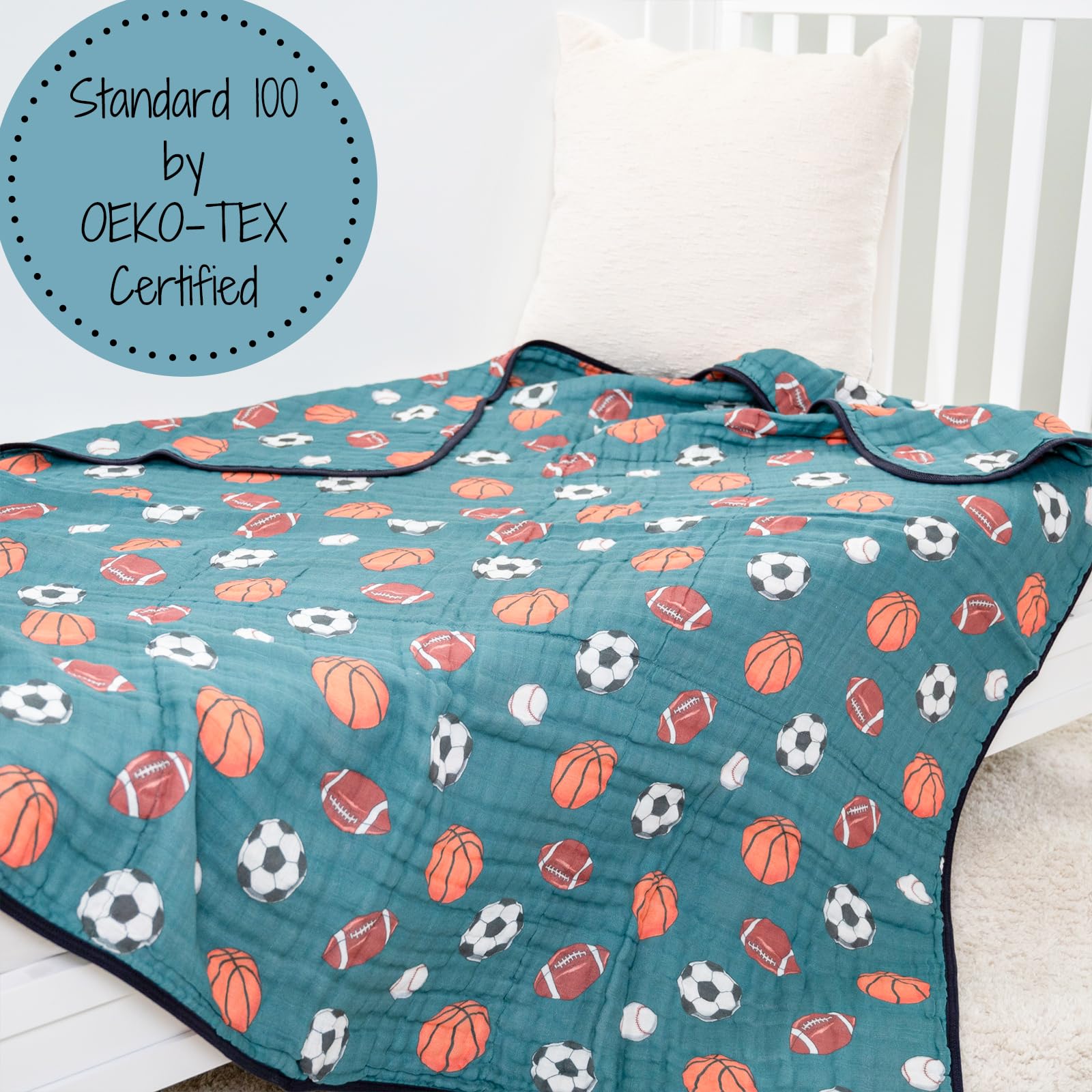LollyBanks boy-friendly nursery blanket, cozy comfort for cuddles.