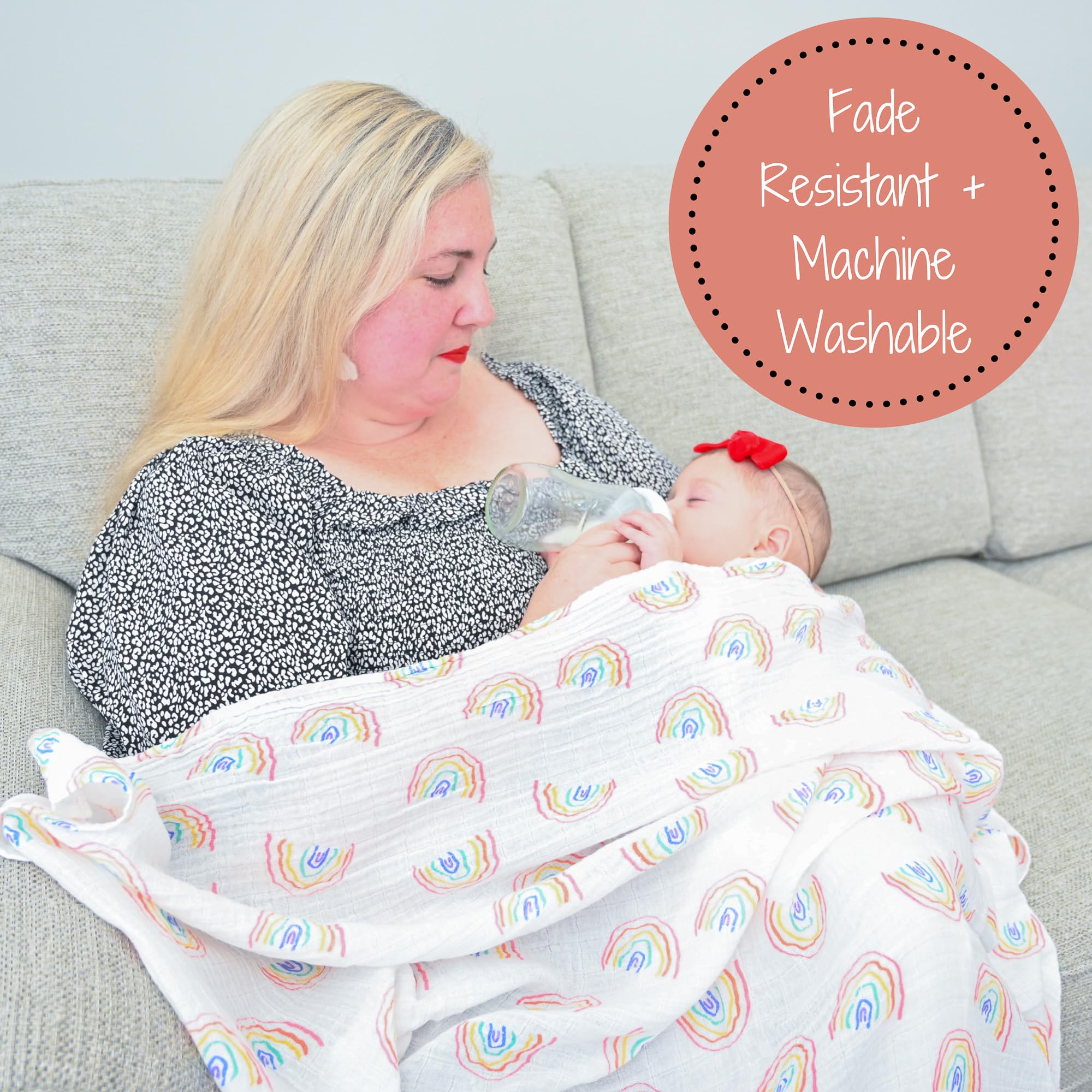 LollyBanks breathable lightweight swaddle for cuddles, naps, and travel.