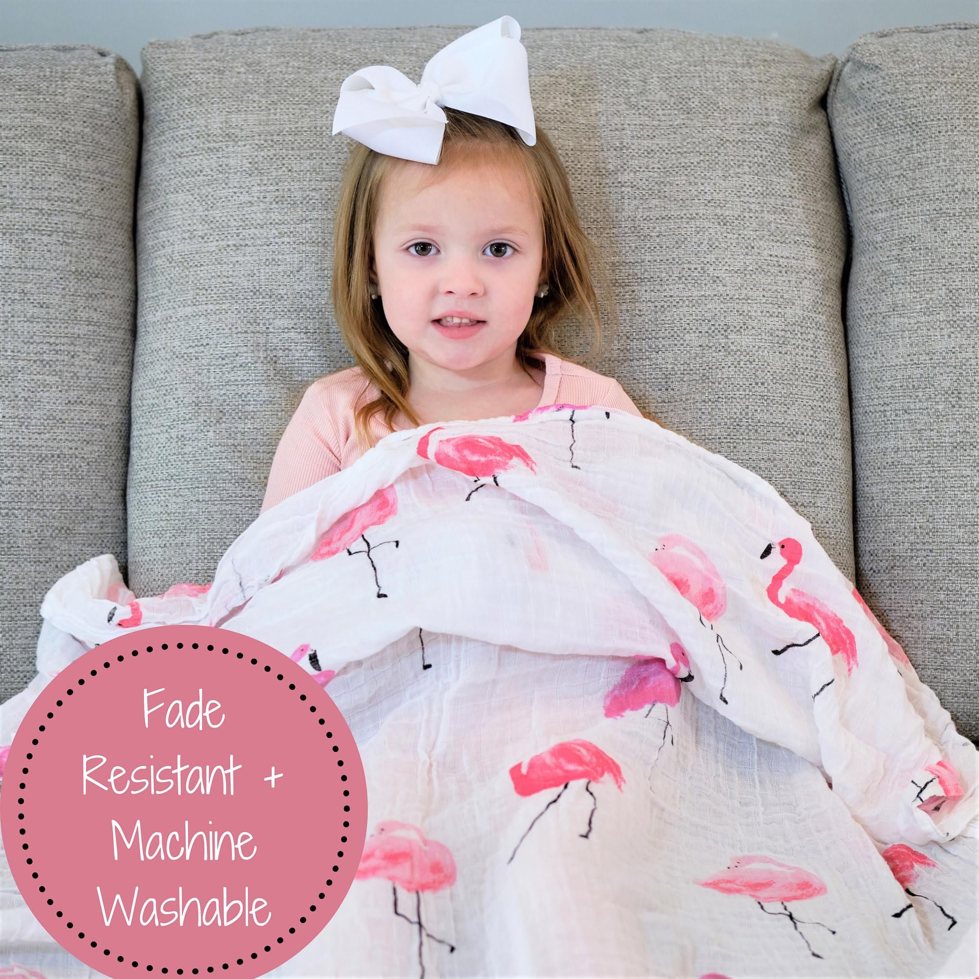 LollyBanks breathable soft swaddle keeps baby comfortable during outings