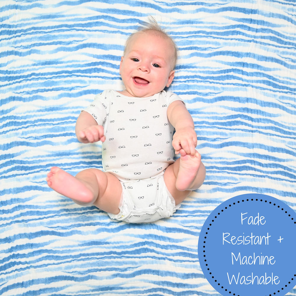 LollyBanks breathable weave swaddle designed for comfortable baby wear