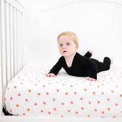 LollyBanks soft breathable cotton crib sheet for baby skin comfort