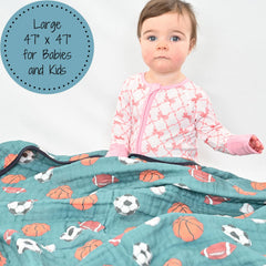 LollyBanks generously sized 47x47 blanket, perfect for travel naps.