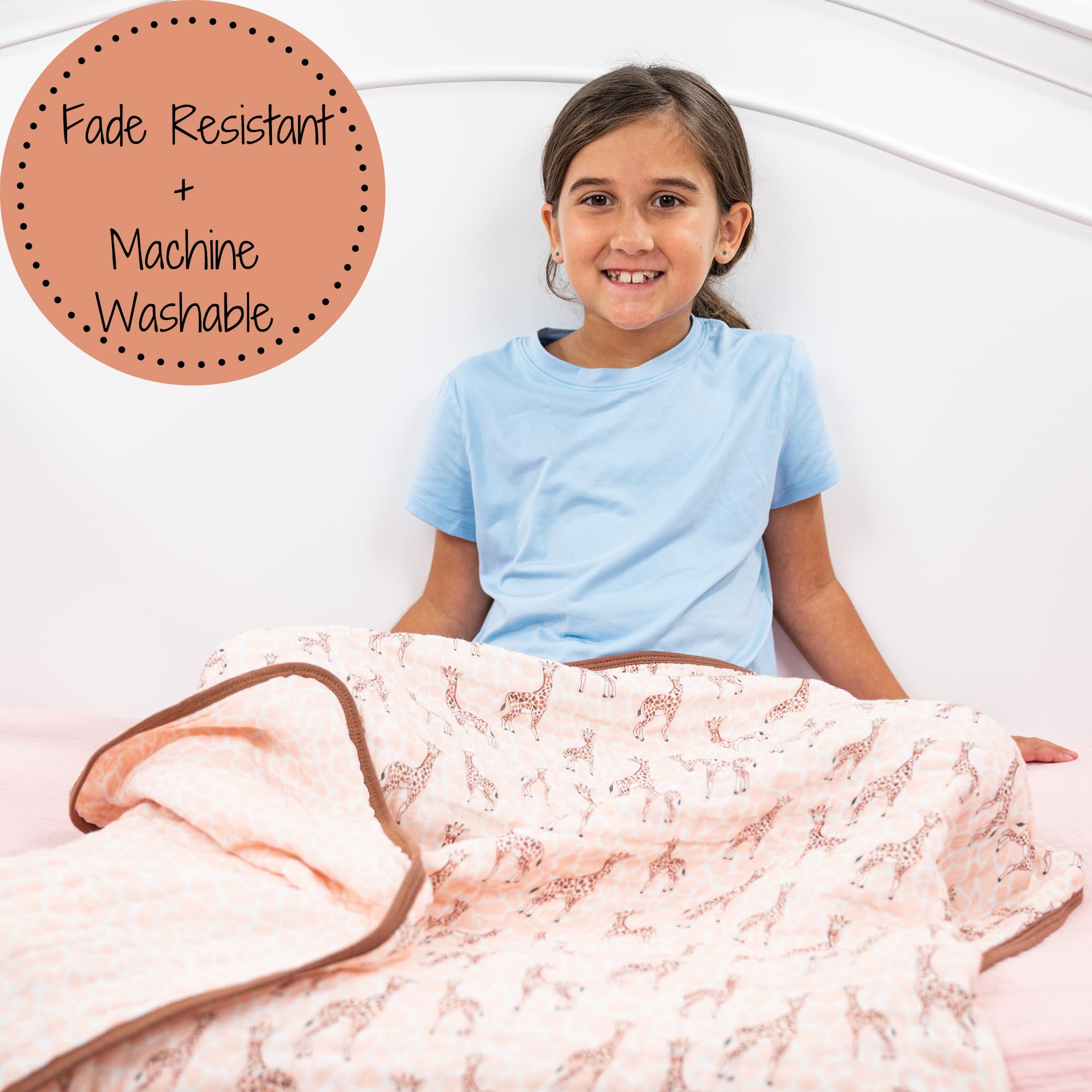 LollyBanks machine-washable baby blanket for easy home care.