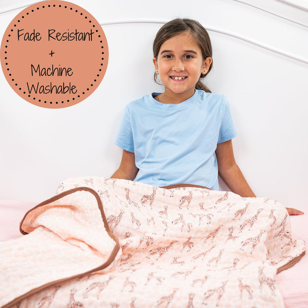 LollyBanks machine-washable baby blanket for easy home care.