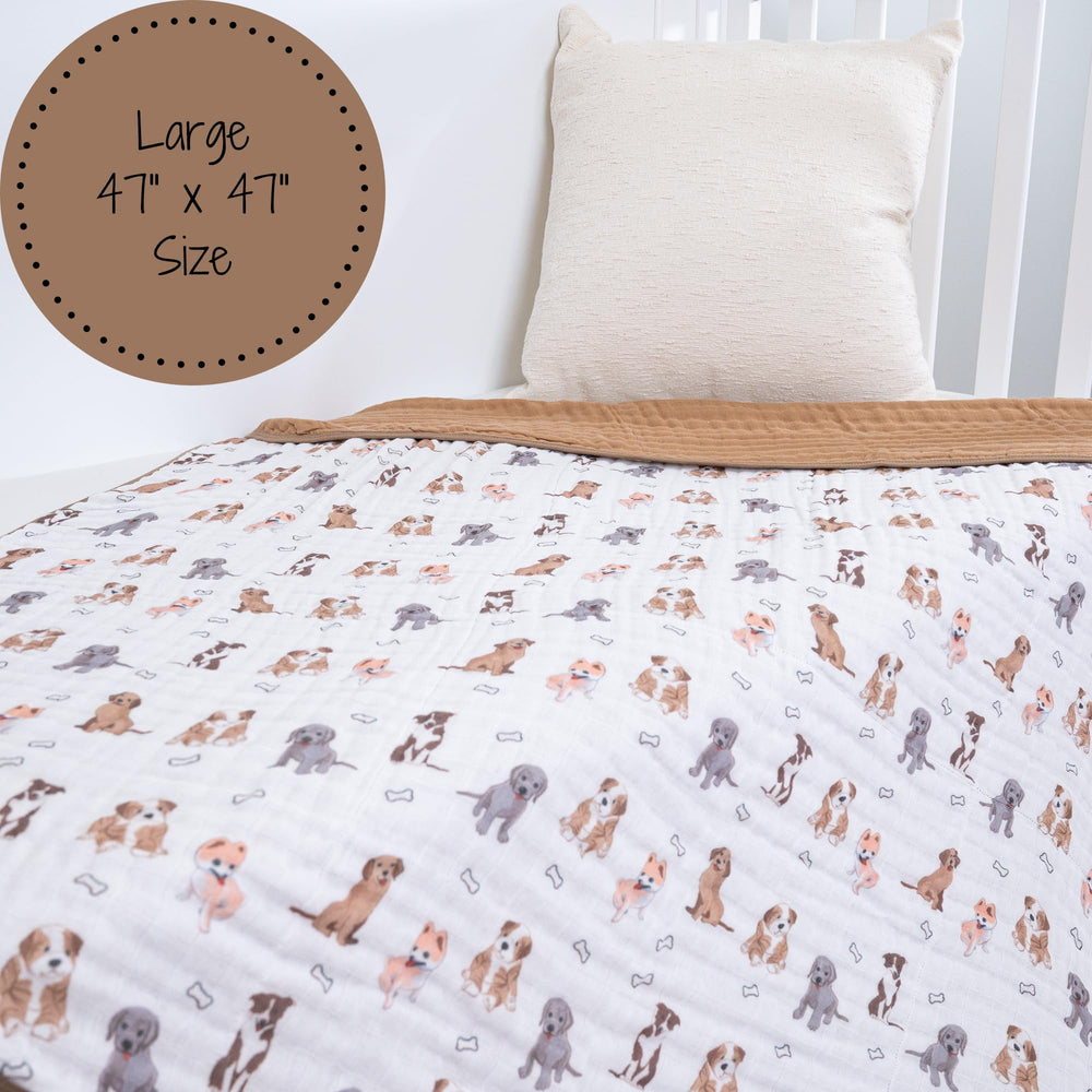 LollyBanks machine-washable baby blanket stays easy to care for between adventures.