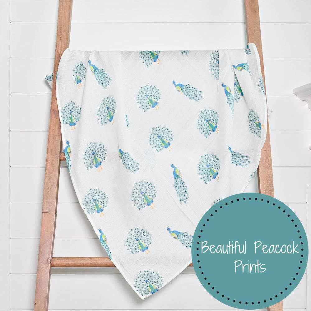 Newborn-friendly 47x47 inch size supports generous, secure swaddling.