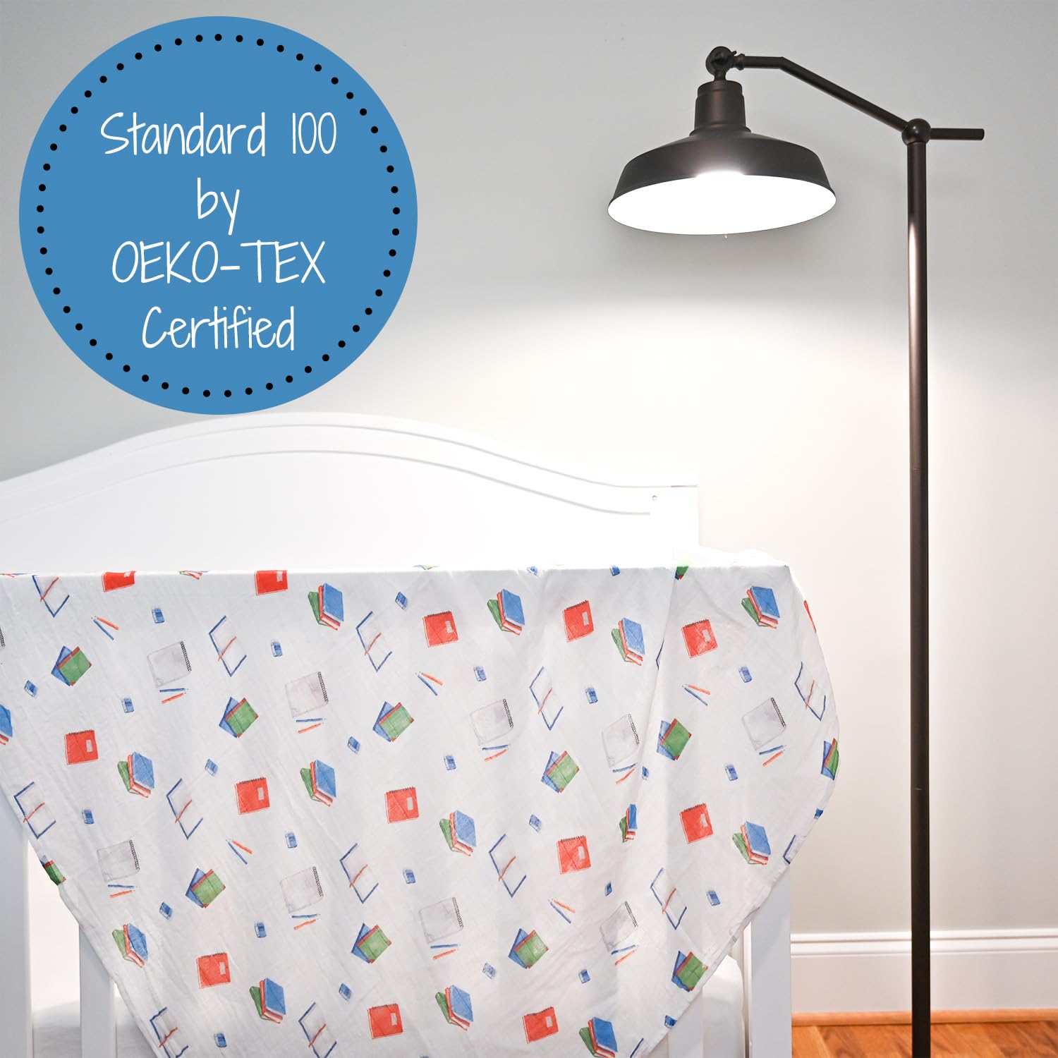 LollyBanks machine-washable swaddle is easy to clean and becomes softer with each wash.