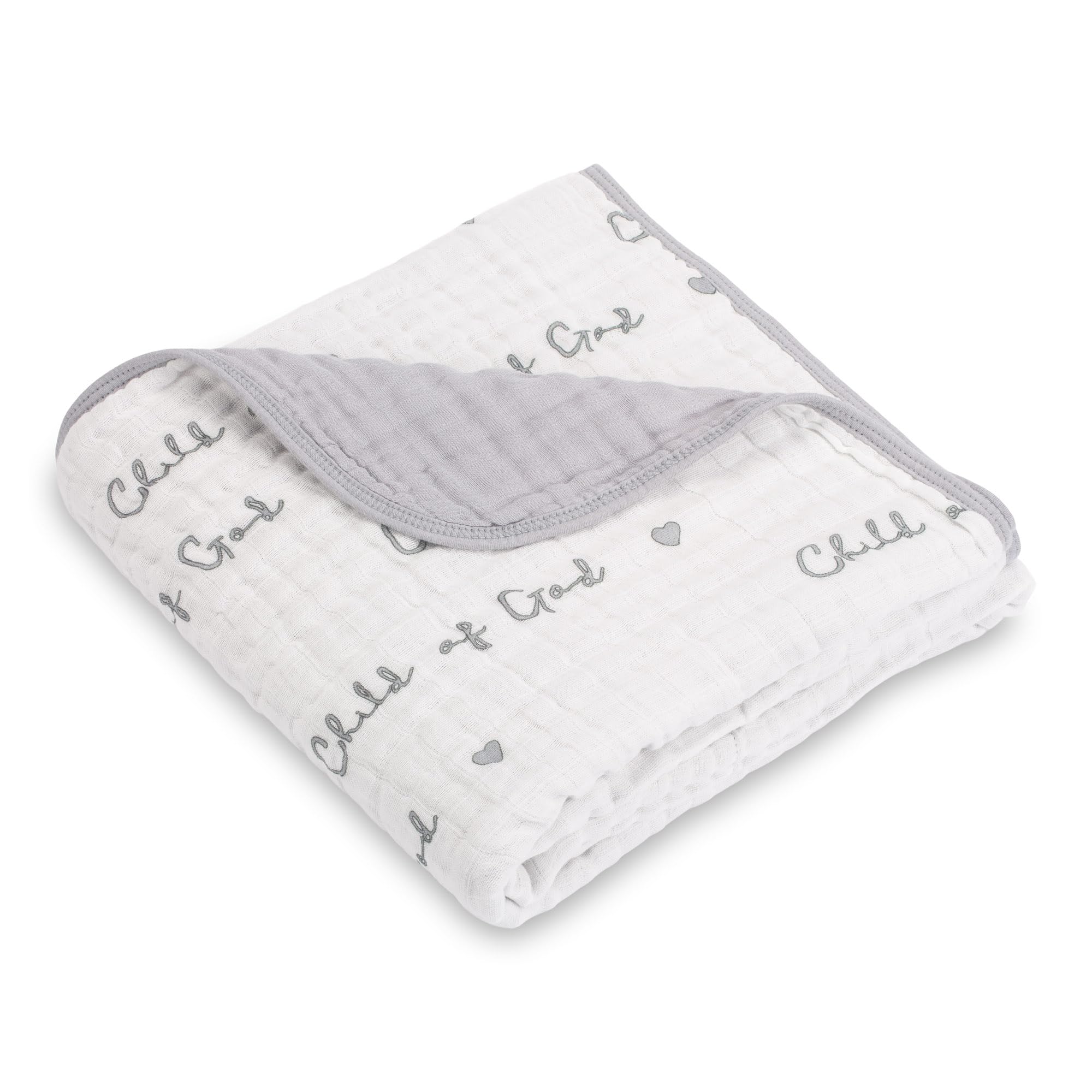 LollyBanks muslin baby blanket close-up fabric showing softness for newborn snuggles.