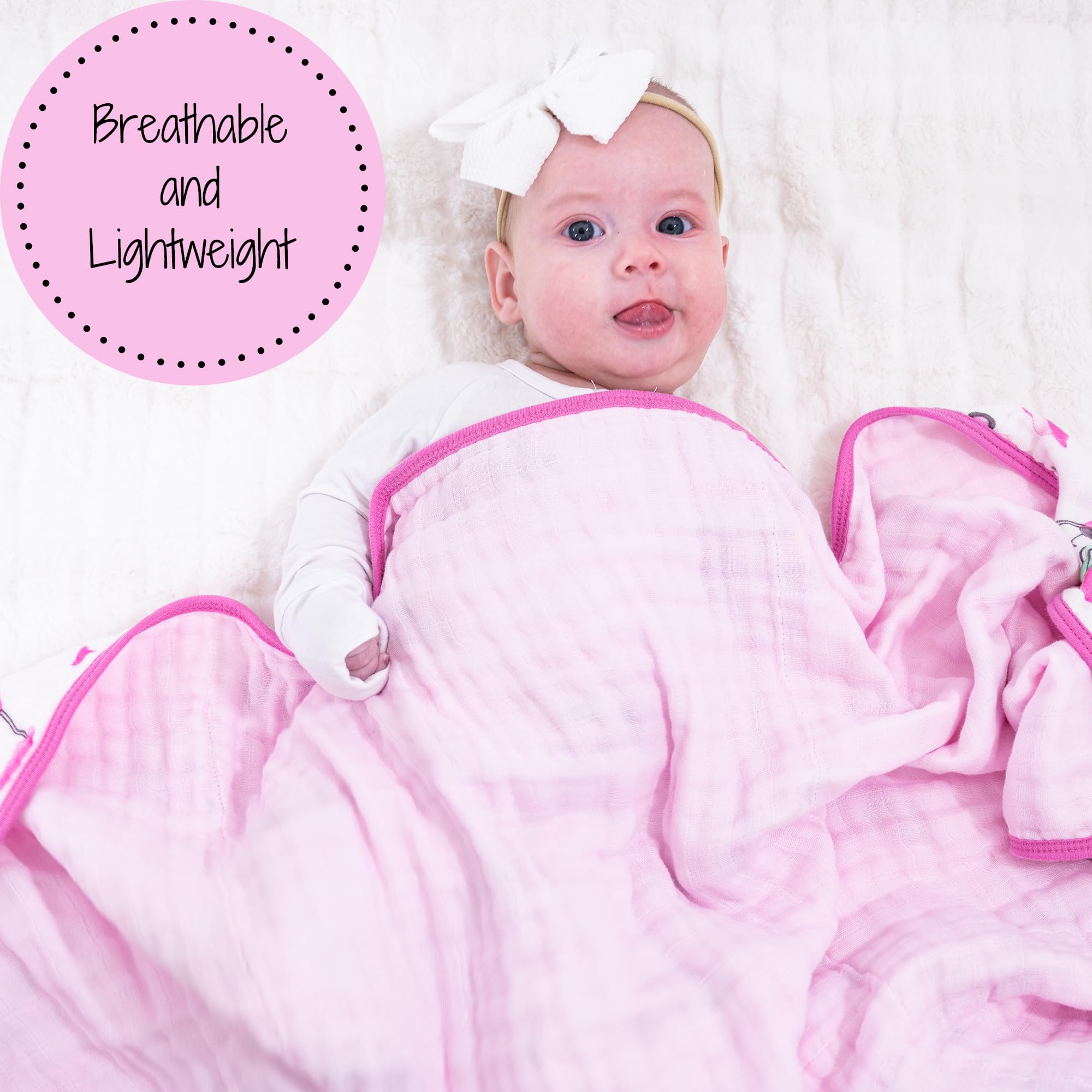 LollyBanks six-layer muslin blanket delivers breathable, snug coverage.