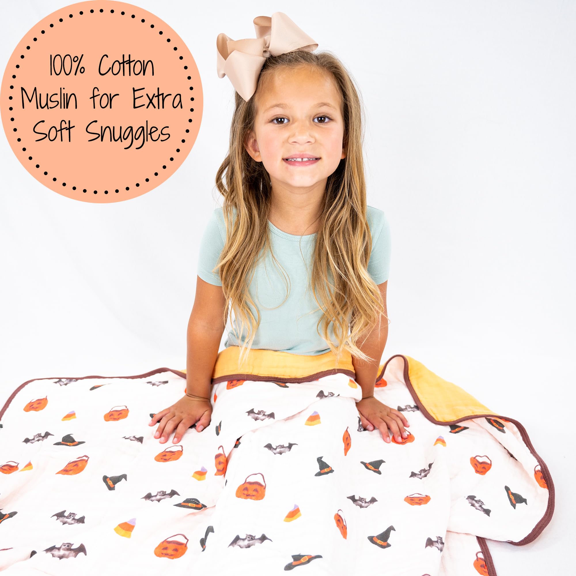 LollyBanks muslin blanket bat print suitable for playful moments