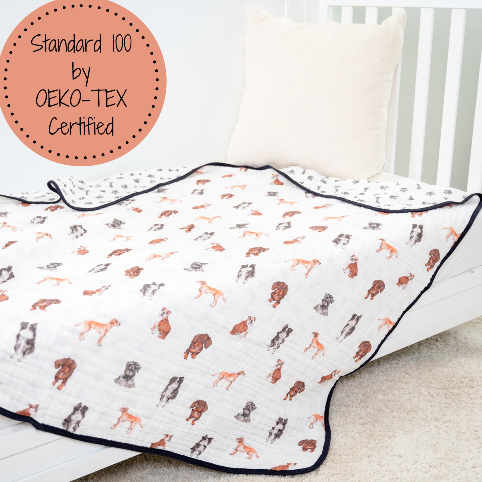 LollyBanks muslin blanket daily use, easy machine care