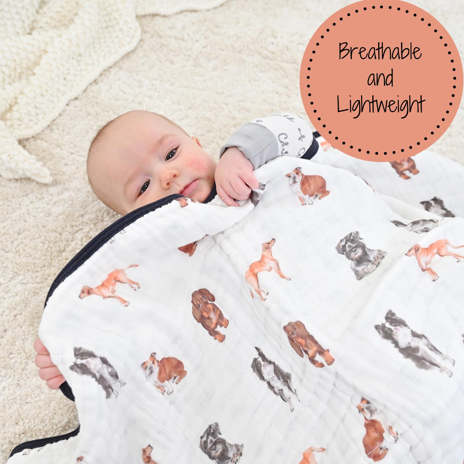 LollyBanks muslin blanket enhances nursery ambience with cozy design