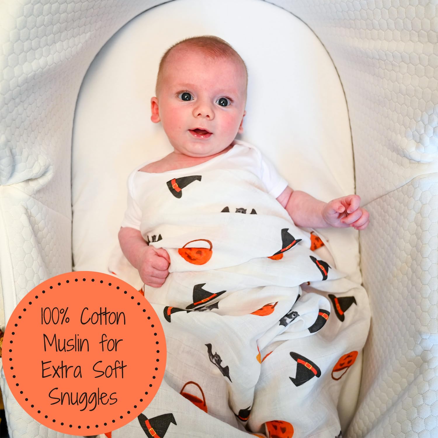 LollyBanks muslin blanket in soft cotton for newborn wraps.
