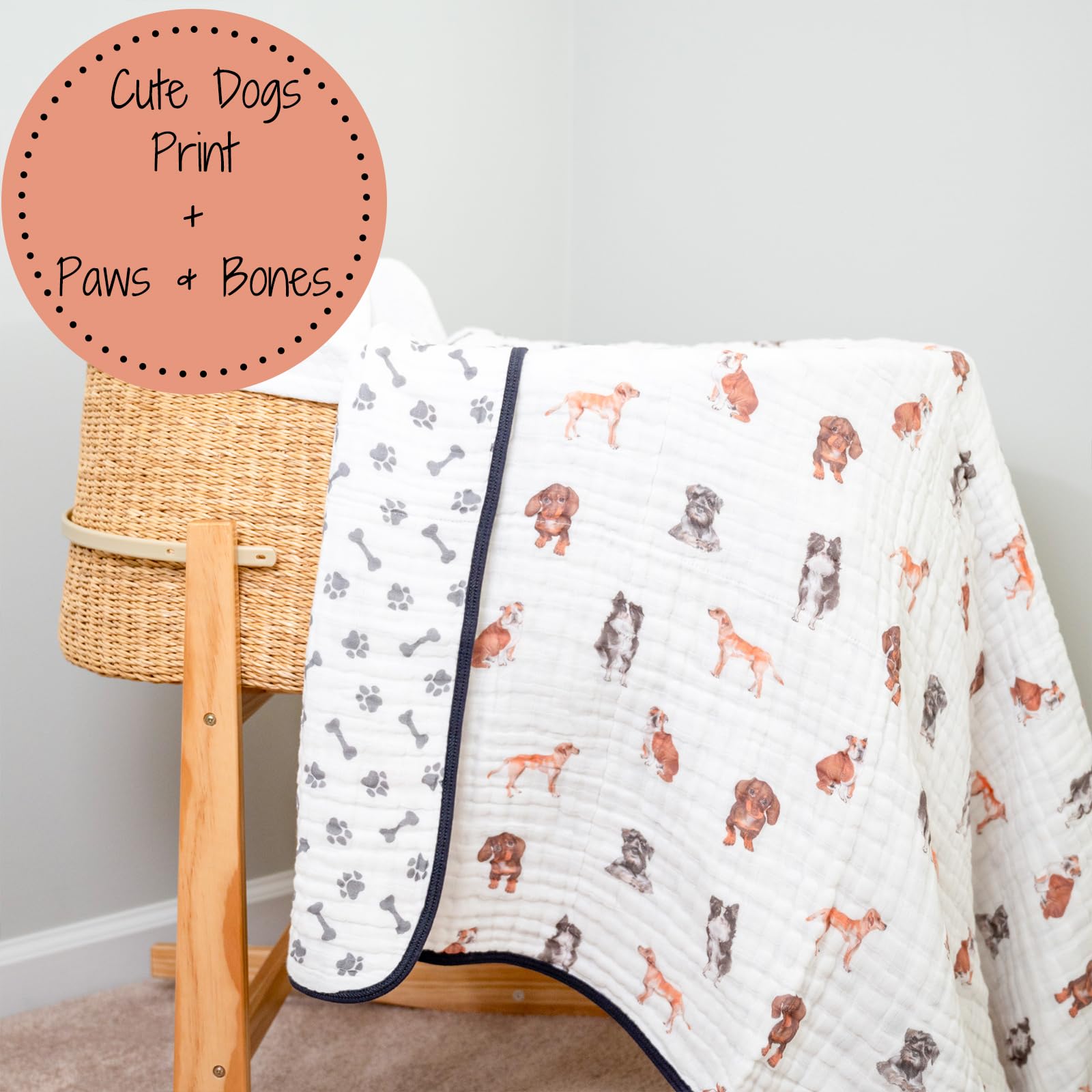 LollyBanks muslin blanket travel-friendly and lightweight for outings