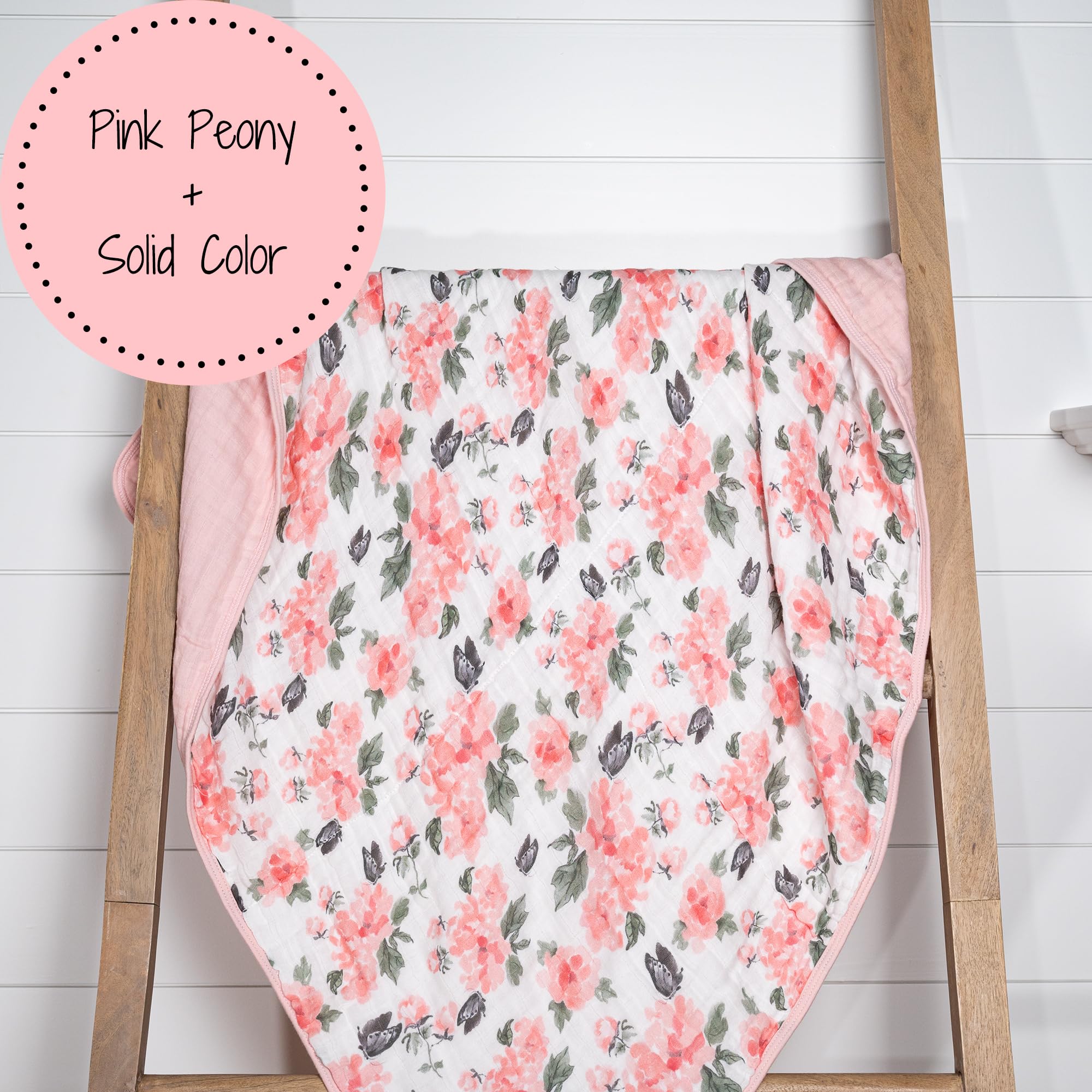 LollyBanks muslin blanket lightweight and packable for travel and on-the-go comfort.