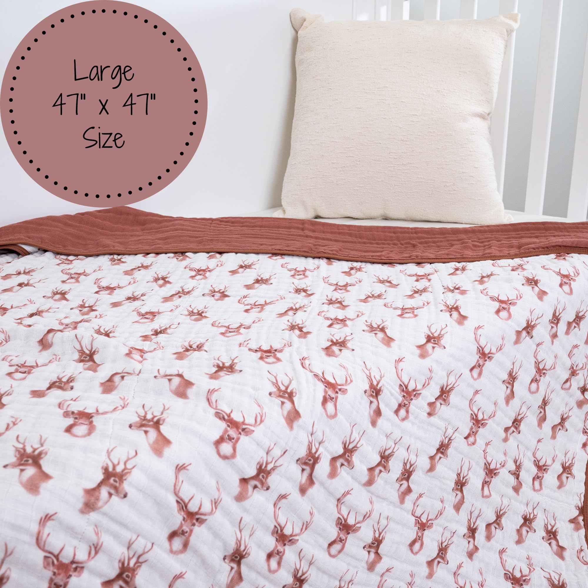 LollyBanks muslin blanket offers 6-layer warmth with breathable comfort