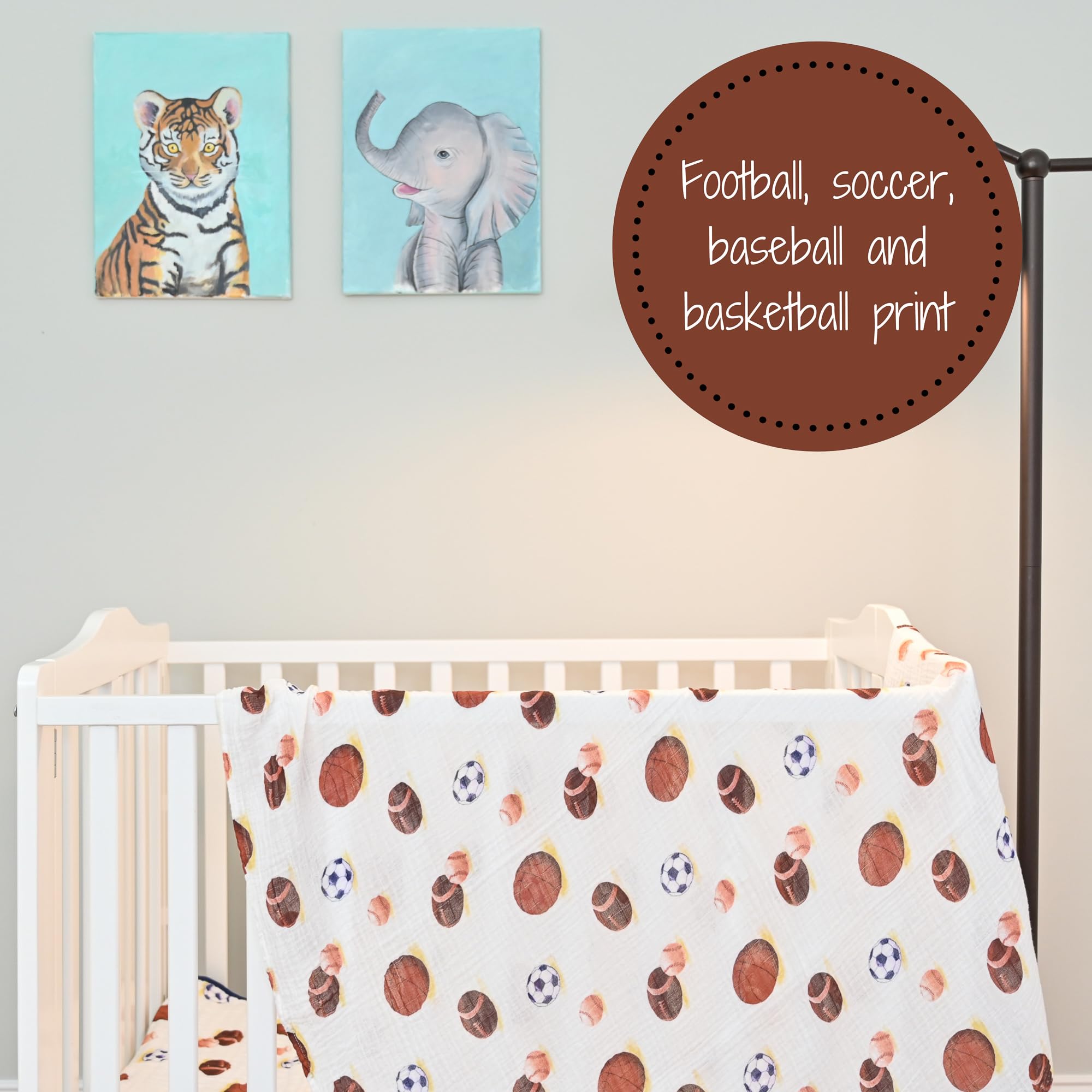 LollyBanks Muslin Swaddle Blanket diaper bag essential for on-the-go care