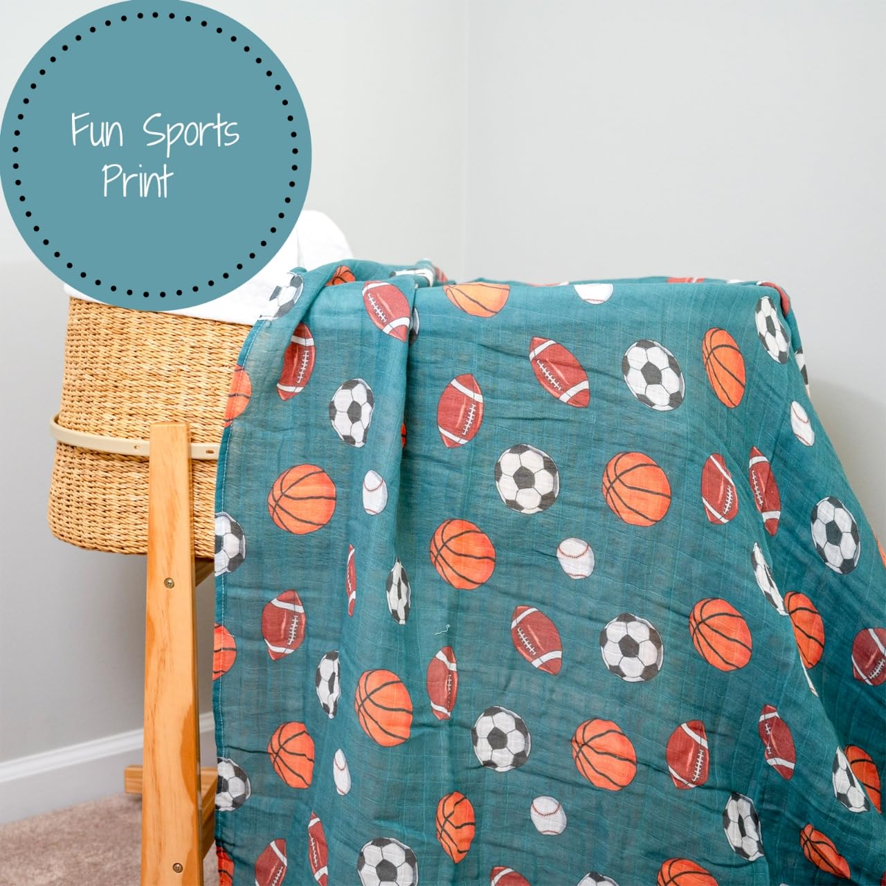 LollyBanks Muslin Swaddle easy to machine wash and dry.
