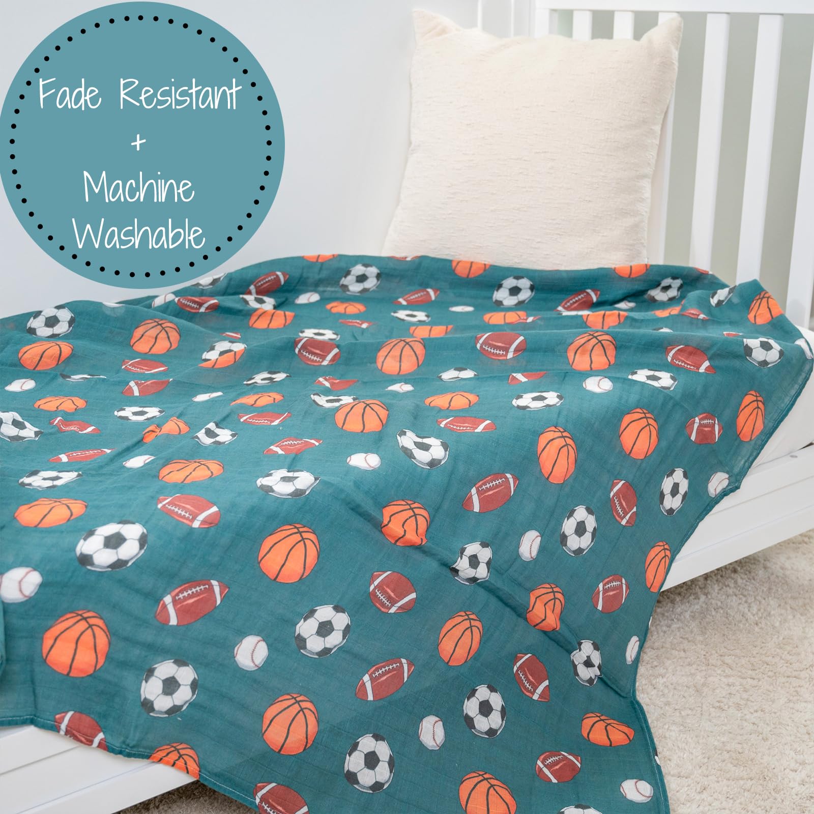 LollyBanks Muslin Swaddle OEKO-TEX certified for safe everyday use.