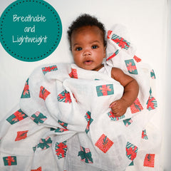 LollyBanks muslin texture closeup highlights breathable fabric for all-day comfort