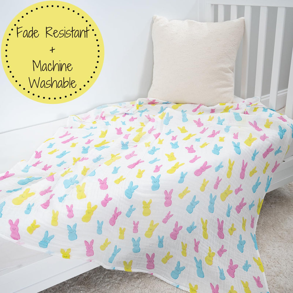 LollyBanks neutral Easter print suits any nursery and registry.
